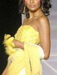 15 - Yellow sequine sari
